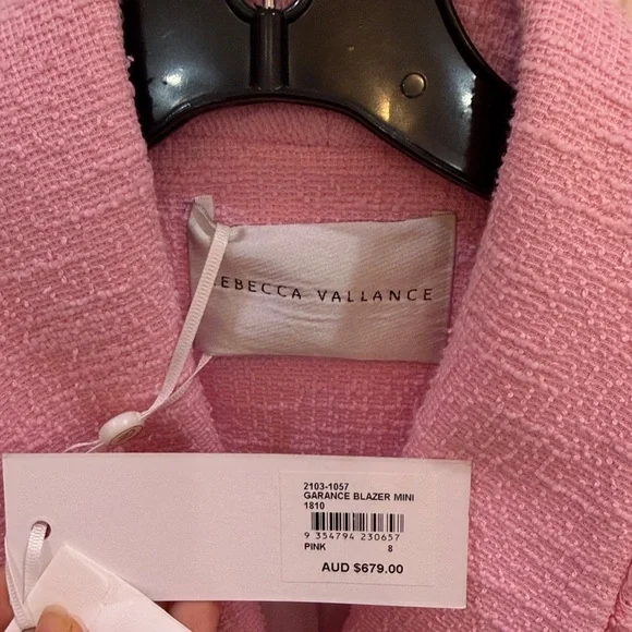 Rebecca Vallance Pink Double-Breasted Blazer - Picture 2 of 3